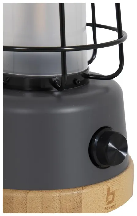 Ліхтар кемпінговий Bo-Camp Harlington Rechargable Dimming 370 Lumen Bamboo-Grey (5818921)