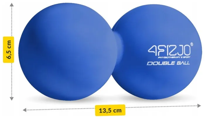 Масажний м'яч подвійний 4FIZJO Lacrosse Double Ball 6.5 x 13.5 см Blue (P-5907739314321)