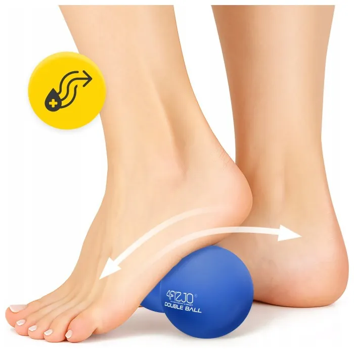 Масажний м'яч подвійний 4FIZJO Lacrosse Double Ball 6.5 x 13.5 см Blue (P-5907739314321)