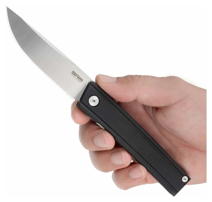 Ніж складаний SRM Gent 401LC-GB, чорний, укр, укр