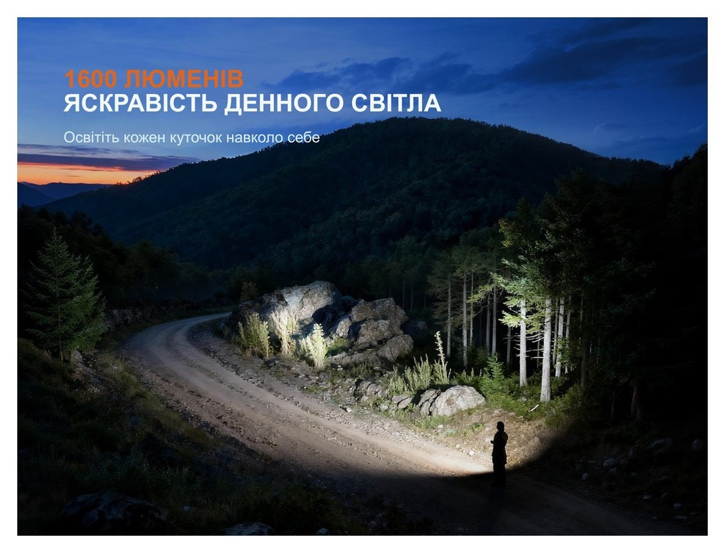 Фонарь наключительный Fenix E06R PRO, оранжевый