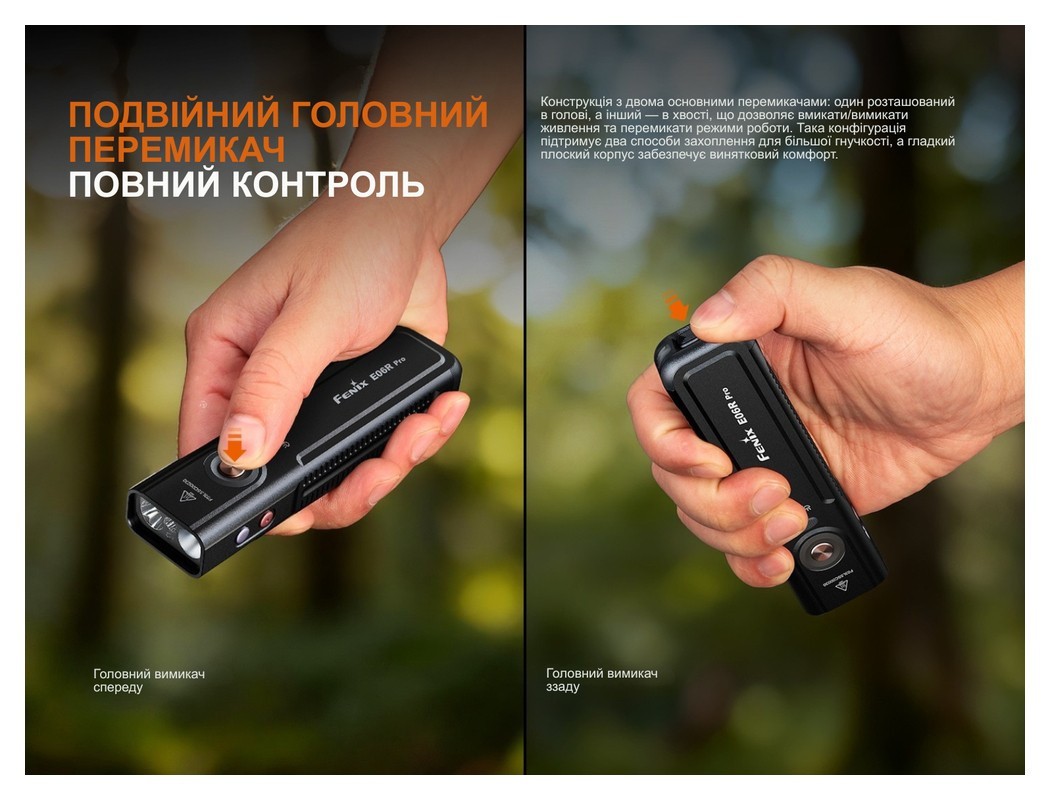 Фонарь наключительный Fenix E06R PRO, оранжевый