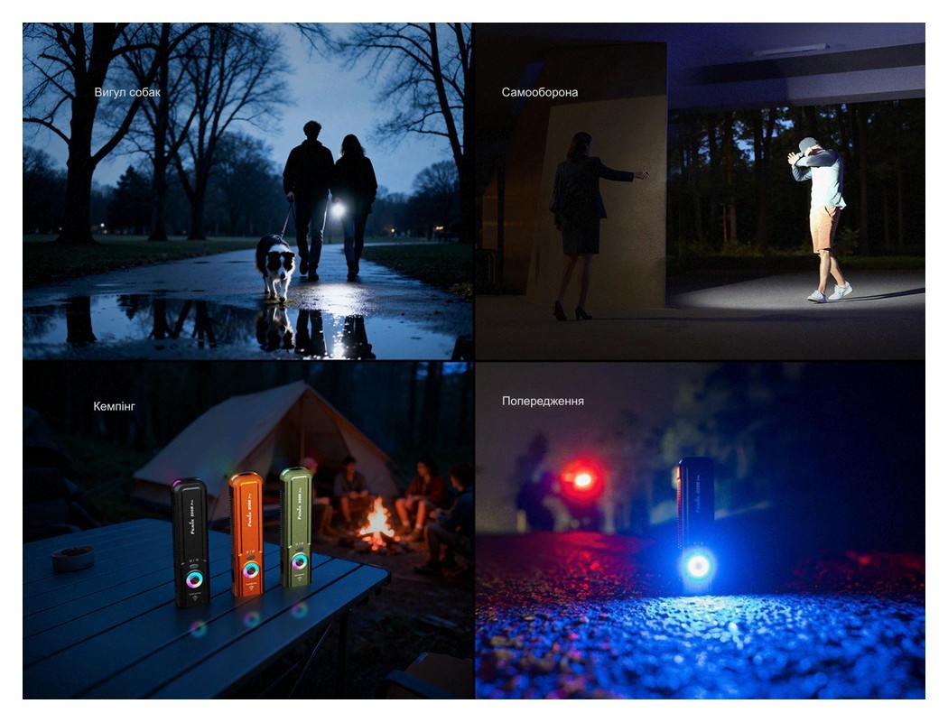 Фонарь наключительный Fenix E06R PRO, оранжевый