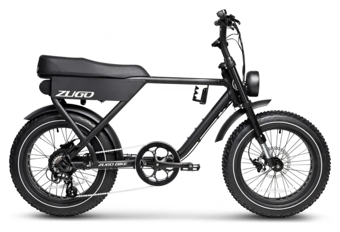 Електровелосипед фетбайк 20" ZuGo Rhino Bafang 750W (2025) Black