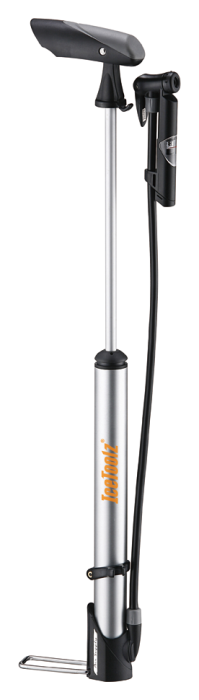 Мининасос Ice Toolz A351 алюминиевый со шлангом и манометром, presta+schreder, 140psi