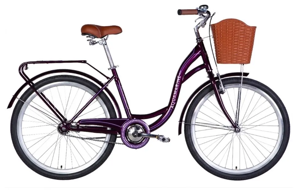 Велосипед ST 26" Dorozhnik AQUAMARINE BH рама-17" темно-фіолетовий 2026 (OPS-D-26-352)