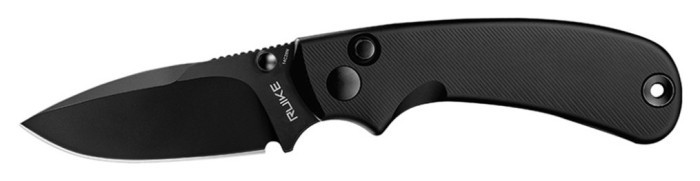 Ніж складаний кишеньковий Ruike P736-AB, (7.5 см) 14C28N / алюміній, чорний