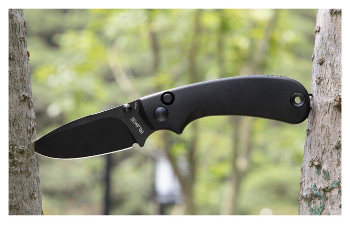 Ніж складаний кишеньковий Ruike P736-AB, (7.5 см) 14C28N / алюміній, чорний