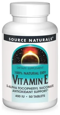Vitamin E 400 IU D-Alpha Tocopherol - 50 tabs