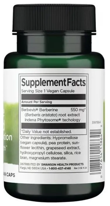 Berberine Advanced Enhanced Absorption - 30 vcaps