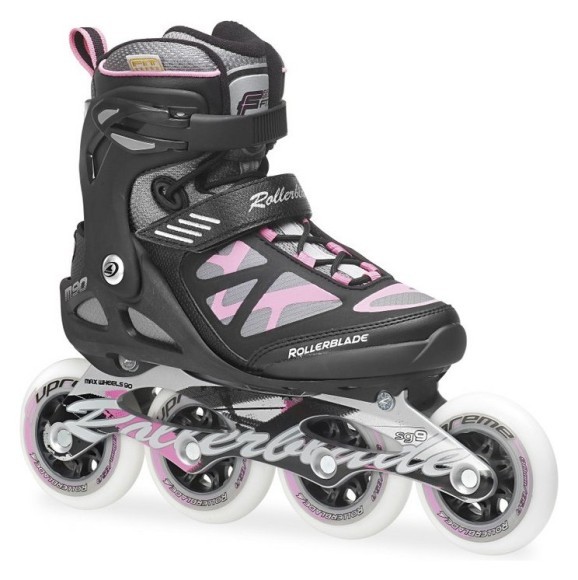 Роликові коньки для дорослих Rollerblade MACROBLADE 90 W 37 (6.5US) 235мм Black/pink (07355500 7Y9), укр