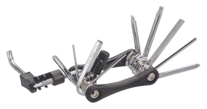 Мультитул складний для велосипеда Cycledesign FUNC 11 Black/Nickel (TO0016) V, укр, укр