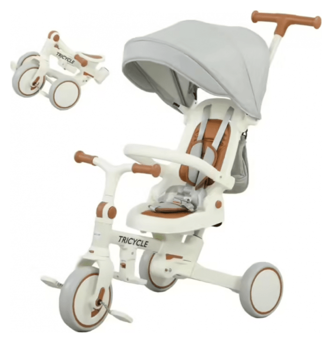Біговел Tri-cycle 6in1 Milano 002 beige (Бежевий), укр, укр