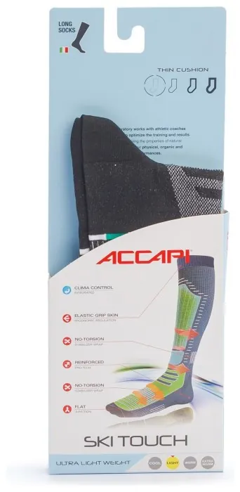 Термошкарпетки Accapi Ski Touch, Black/Red, 42-44