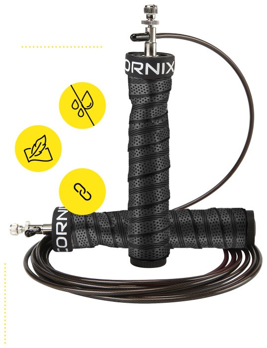 Скакалка скоростная для кроссфита Cornix Speed Rope Pro XR-0524 Black