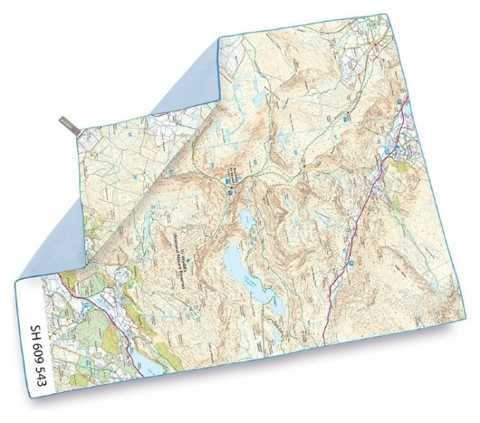 Рушник Lifeventure Soft Fibre Printed Snowdon Giant, укр, укр