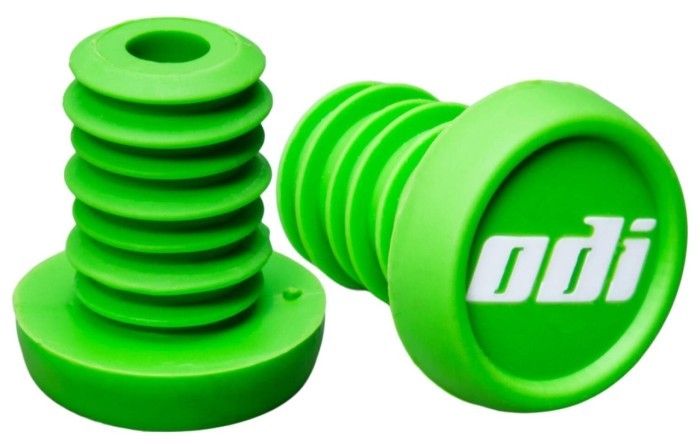 Грипсы ODI Hucker Flangeless 160mm Black Green ODI Hucker Flangeless 160mm