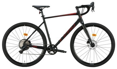 Велосипед AL 28&quot; Leon GR-90 HDD рама-L&quot; чорний з червоним (матовий) 2024