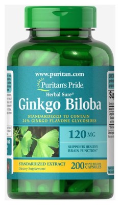 Ginkgo Biloba Standardized Extract 120mg - 200caps
