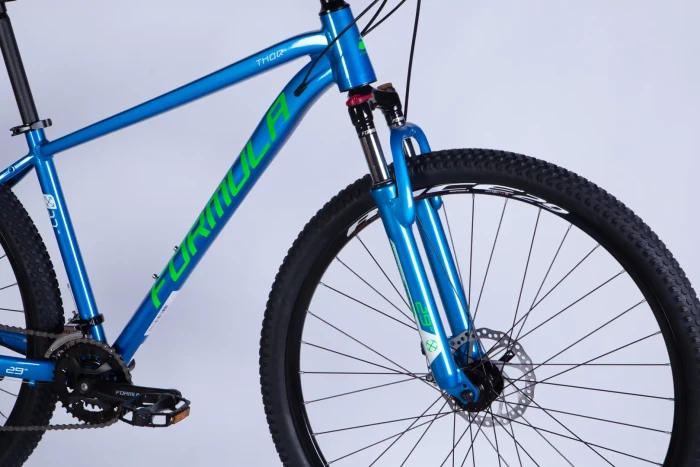 Велосипед AL 29" Formula THOR DD CS рама-17" синьо-зелений 2025