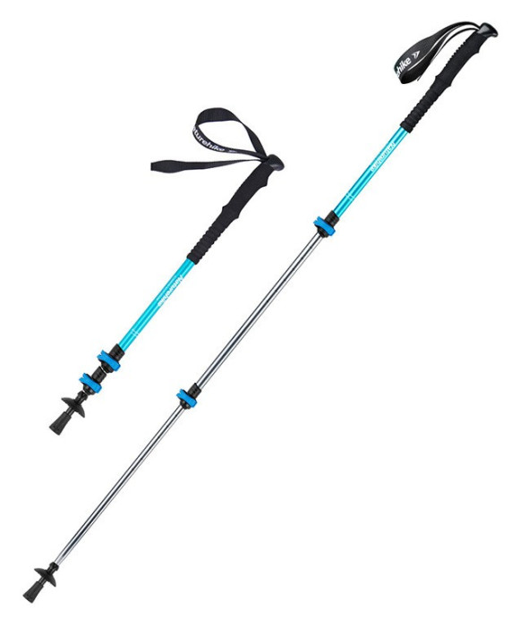 Трекінгова палиця 3-сек. Naturehike Men ST 01 6061 AL NH17D001-Z, алюміній,  синя, укр, укр