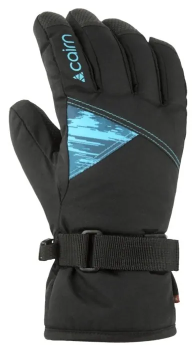 Cairn перчатки лыжные Optima Pure Jr black-turquoise 10