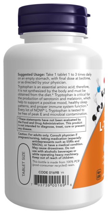 L-Tryptophan Double Strength 1000mg - 60 tabs