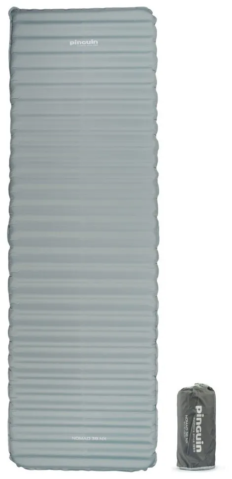 Самонадувний килимок Pinguin Nomad NX, 194x64x3.8см, Grey (SHM_PNG 715385)