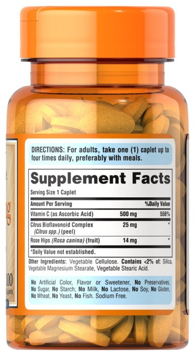 Vitamin C-500 mg с Rose Hips Time Release - 100 caps