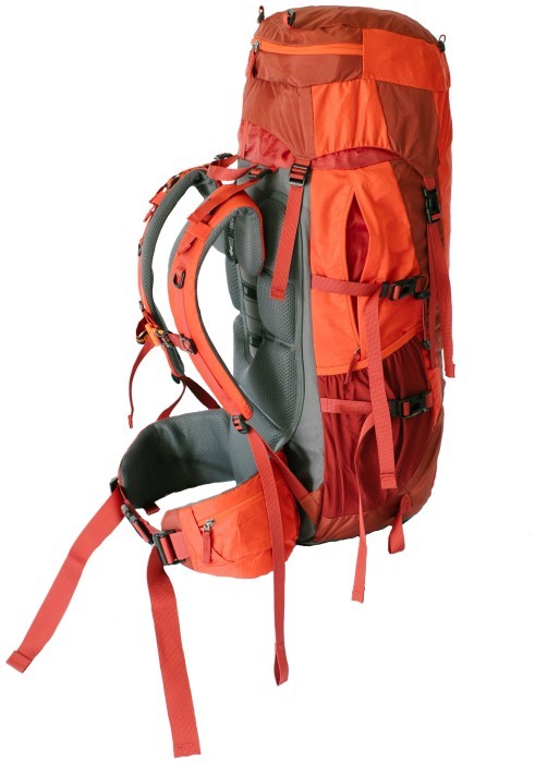 Рюкзак Tramp Floki туристический красный/т.красный 50+10л UTRP-046