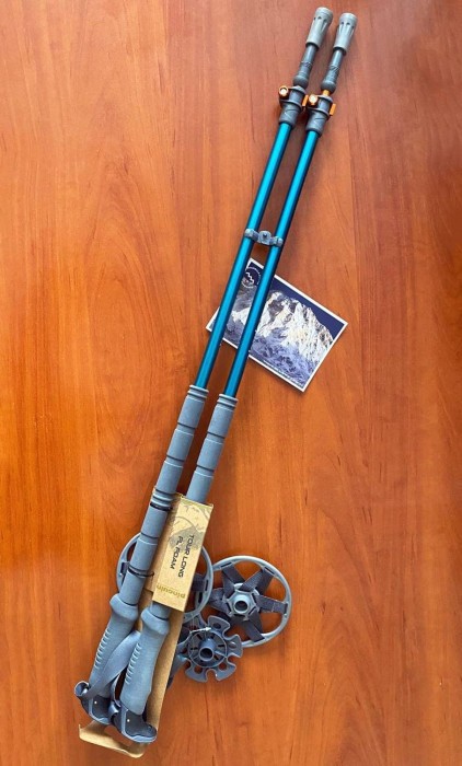 Трекинговые телескопические палки Pinguin Tour Long FL Foam, 90-150 см, Petrol