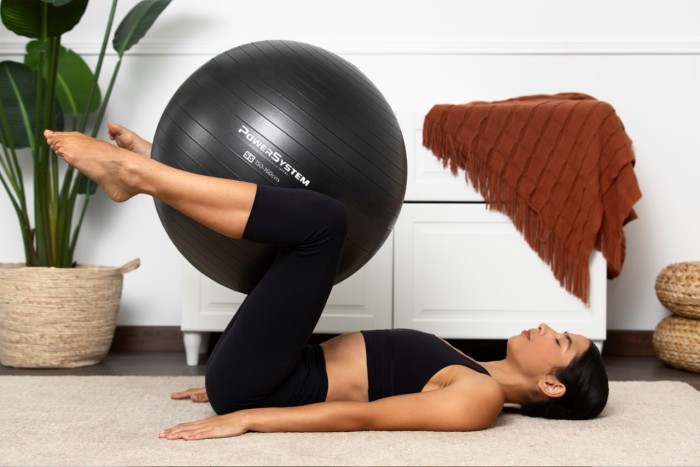 М'яч для фітнесу (фітбол) Power System PS-4011 Ø55 cm PRO Gymball Black