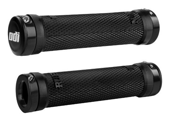 Гріпси ODI Ruffian MTB Lock-On Bonus Pack Black w/Black Clamps, чорні з чорними замками, укр, укр