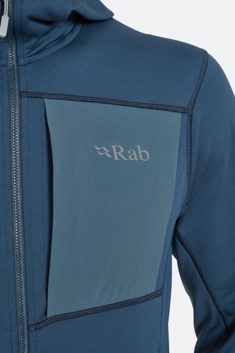 Чоловіча флісова кофта Rab Superflux Hoody, Tempest Blue