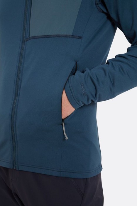 Чоловіча флісова кофта Rab Superflux Hoody, Tempest Blue