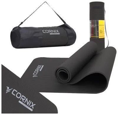 Коврик спортивный Cornix NBR 183 x 61 x 1 cм для йоги и фитнеса XR-0013 Black