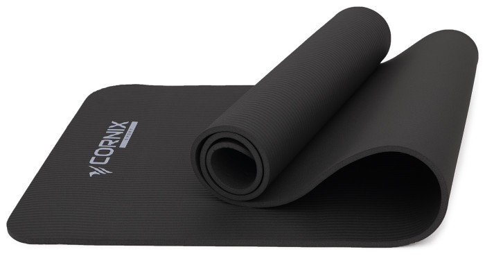 Коврик спортивный Cornix NBR 183 x 61 x 1 cм для йоги и фитнеса XR-0013 Black