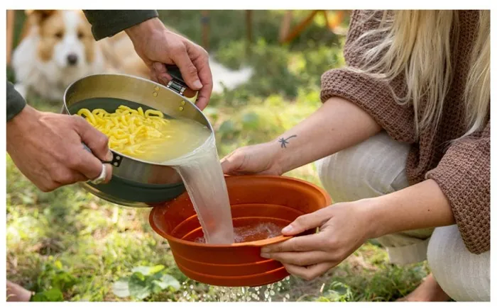Набір посуду Sea to Summit Detour Stainless Steel One Pot Cook Set w/Sack з чохлом, на 2 персони