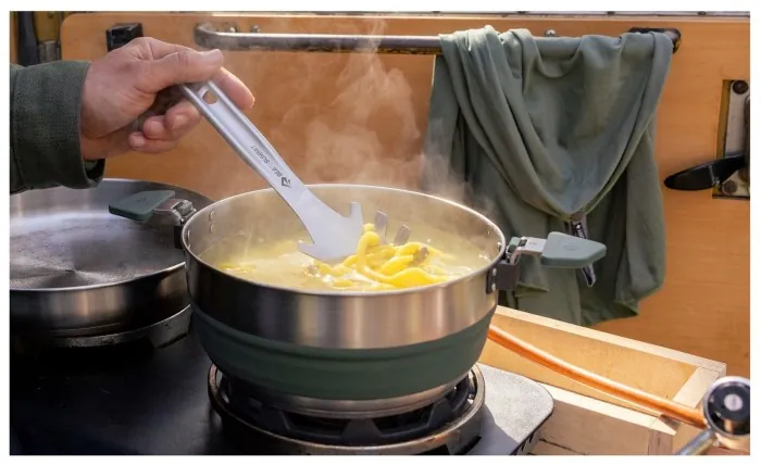 Набір посуду Sea to Summit Detour Stainless Steel One Pot Cook Set w/Sack з чохлом, на 2 персони