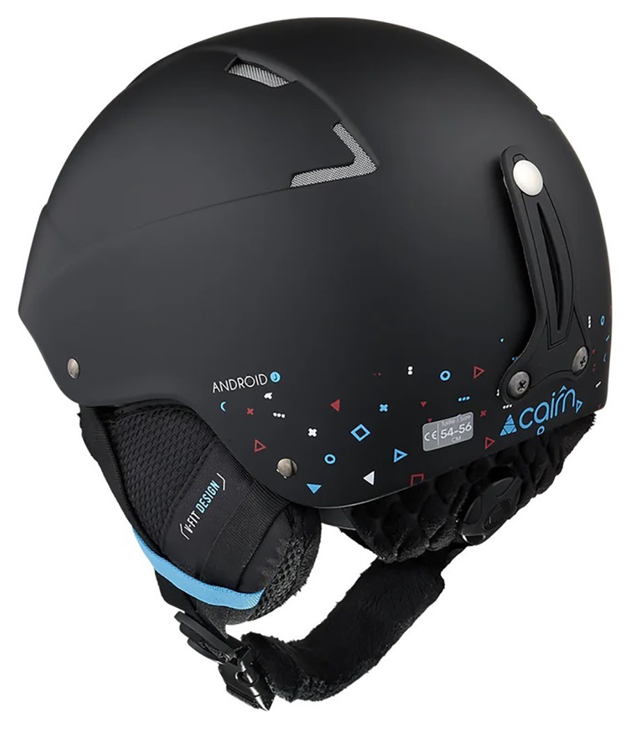 Cairn шлем Android Graphic Jr mat black-game 51-53