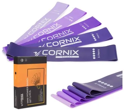 Резинки для фітнесу Cornix Mini Power Band набір 5 шт 1-20 кг XR-0253