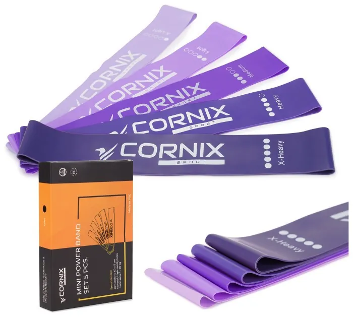 Резинки для фітнесу Cornix Mini Power Band набір 5 шт 1-20 кг XR-0253