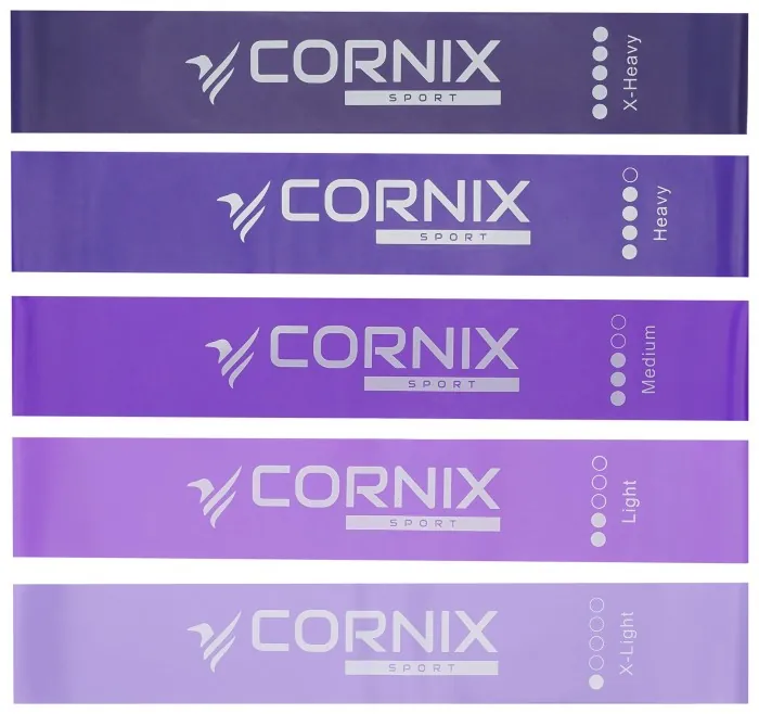 Резинки для фітнесу Cornix Mini Power Band набір 5 шт 1-20 кг XR-0253