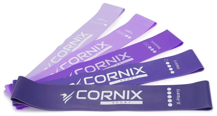 Резинки для фітнесу Cornix Mini Power Band набір 5 шт 1-20 кг XR-0253
