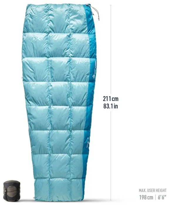 Спальный мешок Sea to Summit Traveller 7/11 Сᵒ, 198 - Right Zip, Aqua Sea