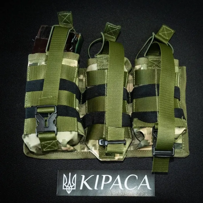 Итог под 6 магазинов АК Kirasa из кордуры пиксель (Арт.KI243)