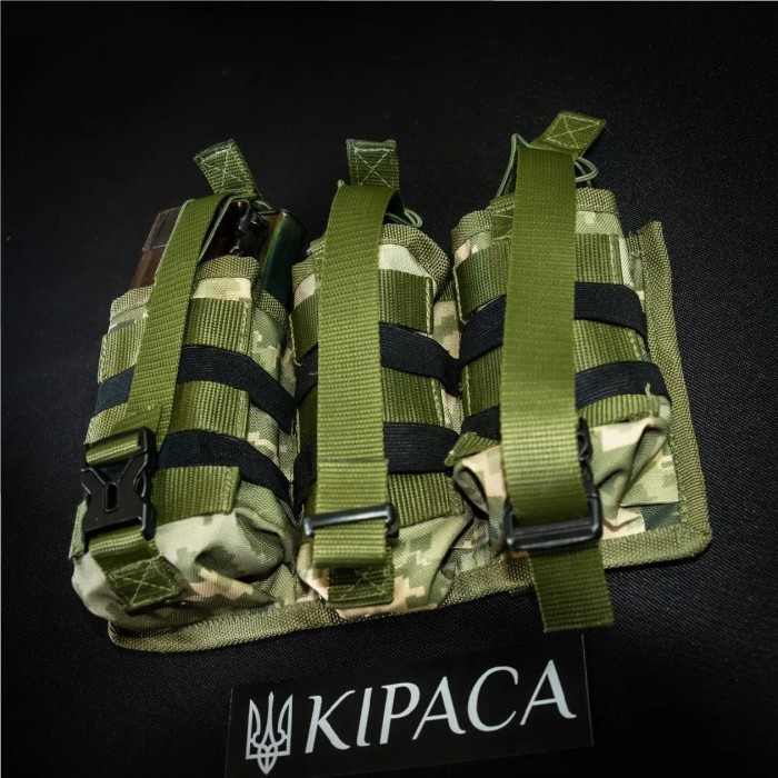 Итог под 6 магазинов АК Kirasa из кордуры пиксель (Арт.KI243)