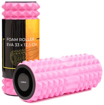 Масажний ролик Cornix EVA 33 x 12.5 см (валик, роллер) XR-0339 Pink