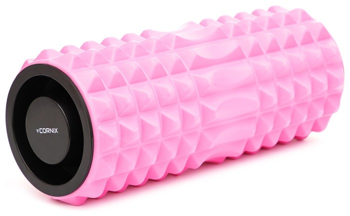 Масажний ролик Cornix EVA 33 x 12.5 см (валик, роллер) XR-0339 Pink