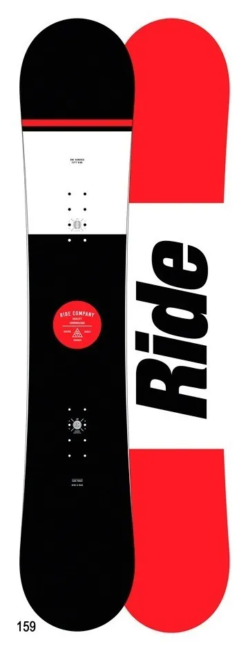 Сноуборд Ride Agenda 156 Black/Red/White (12A0025.1.1.) 21644 (156 см, 159 см black, black/red)